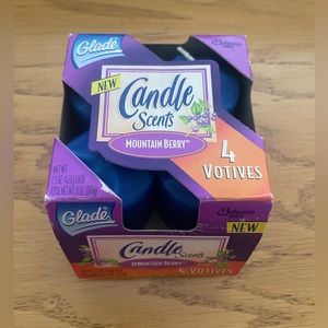 Vintage Glade Candle Scents‎ Mountain Berry Votive Candles NEW